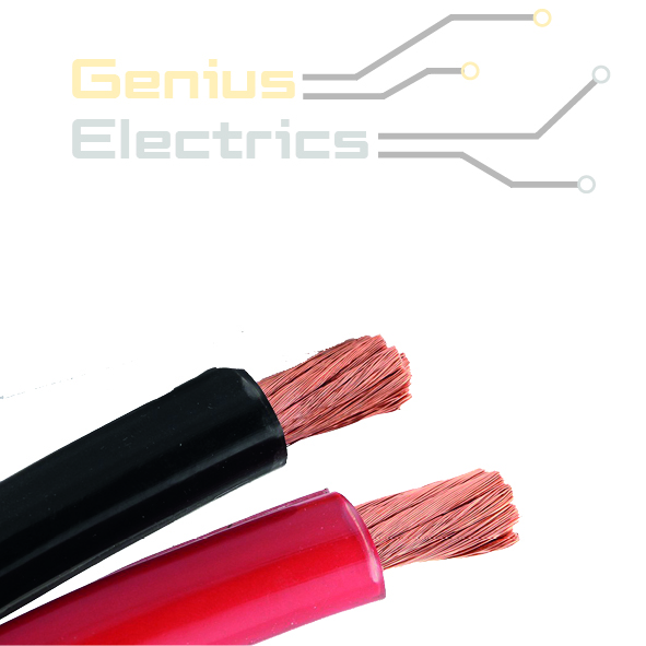 kabel zwart/rood - Genius Electrics